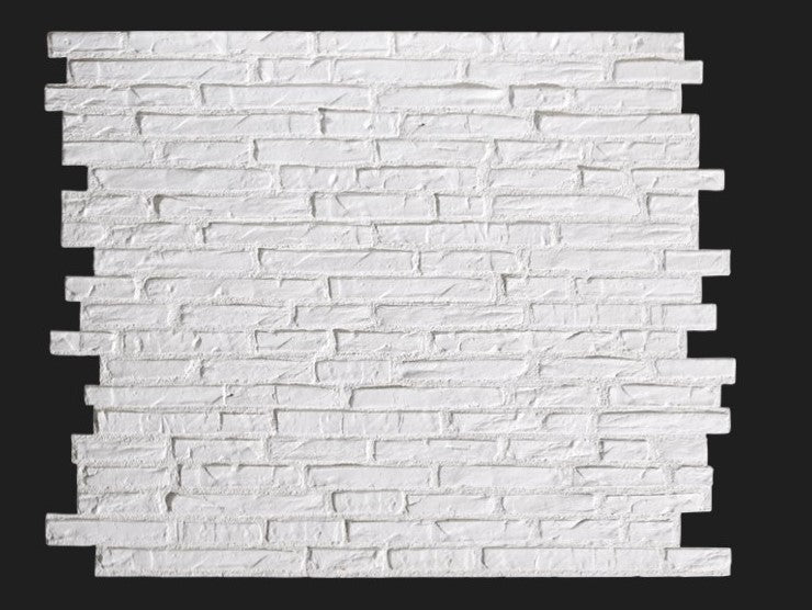 Dekorativni stenski panel - Opeka Viejo bela - 118 x 93 cm