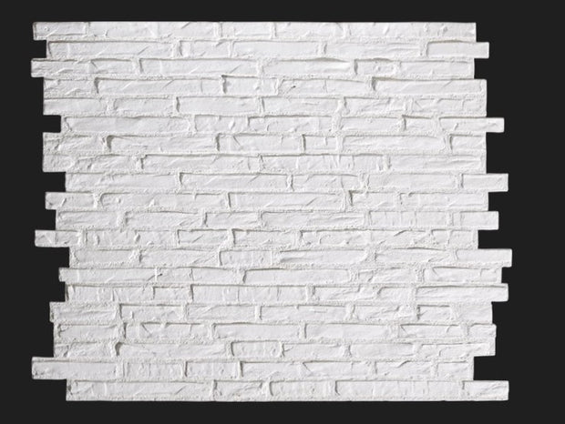 Dekorativni stenski panel - Opeka Viejo bela - 118 x 93 cm