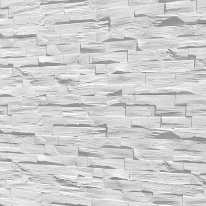 Dekorativni stenski panel - Les Aragon bela - 125 x 84 cm