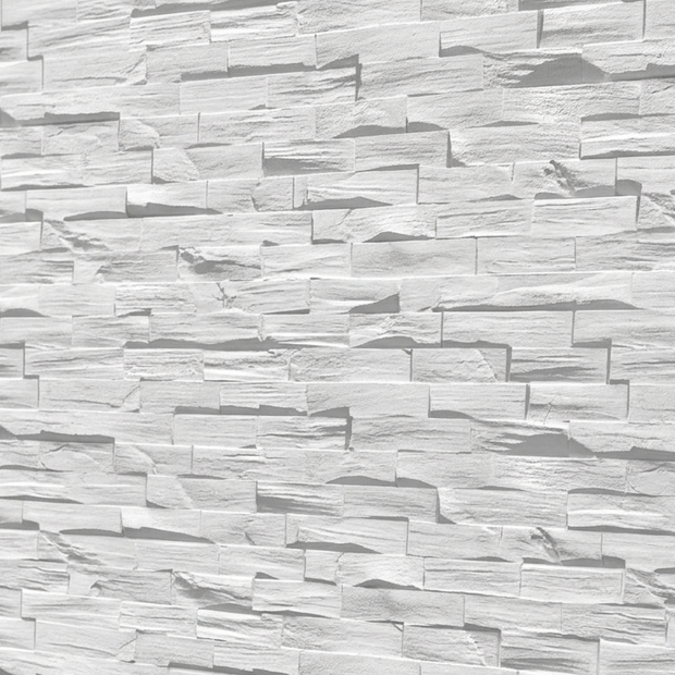 Dekorativni stenski panel - Les Aragon bela - 125 x 84 cm