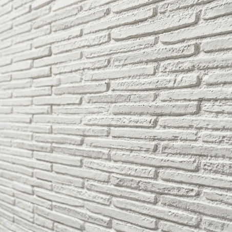 Dekorativni stenski panel - Opeka Aldaia bela - 107 x 79 cm