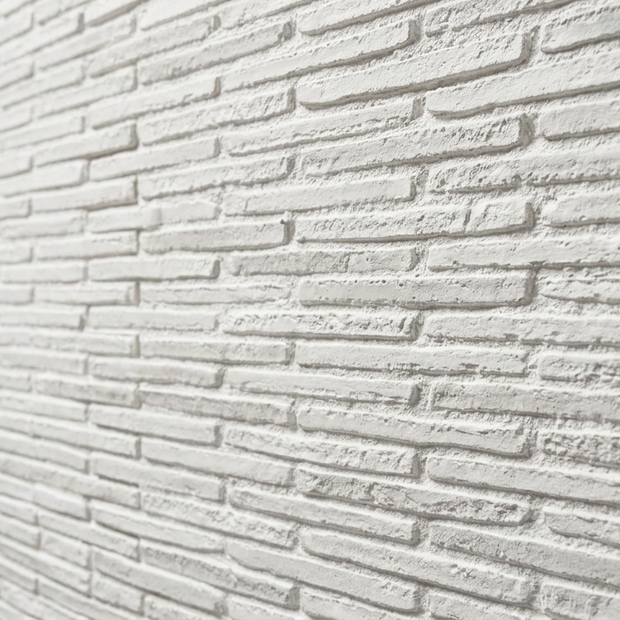 Dekorativni stenski panel - Opeka Aldaia bela - 107 x 79 cm