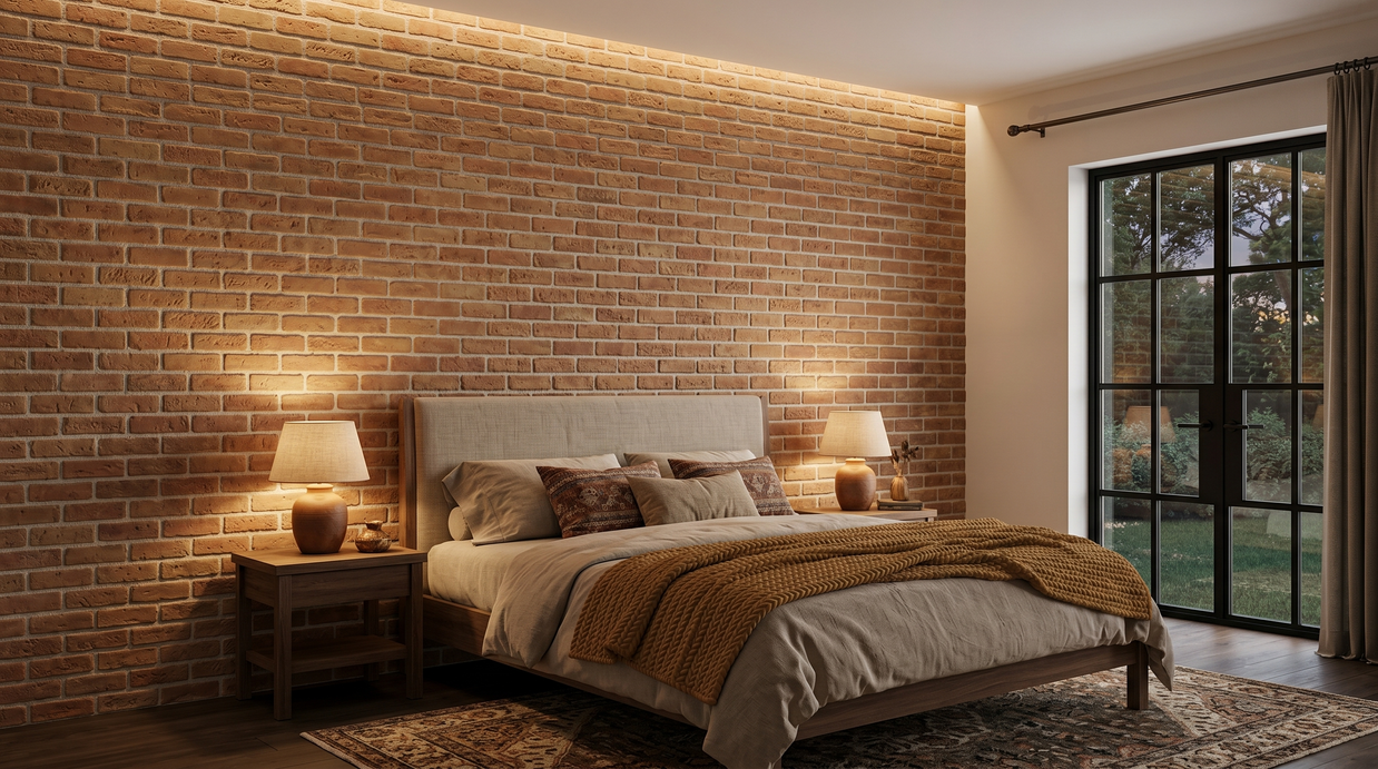 Dekorativni stenski panel - Opeka Refractario - 106 x 82 cm