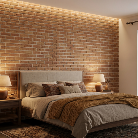Dekorativni stenski panel - Opeka Refractario - 106 x 82 cm