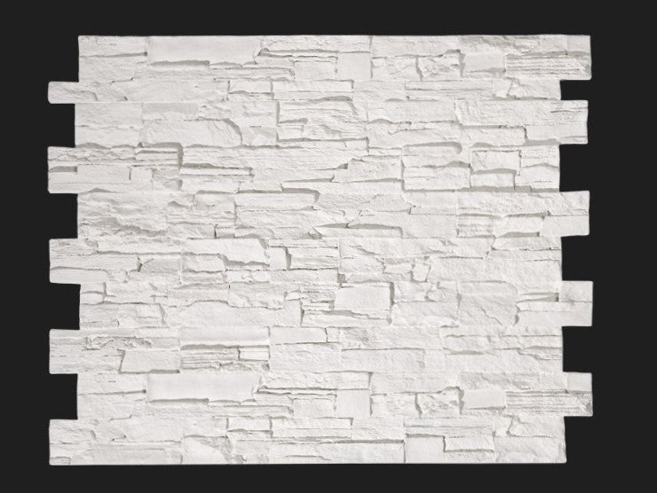 Dekorativni stenski panel - Skrilavec Pizarra bela - 118 x 93 cm