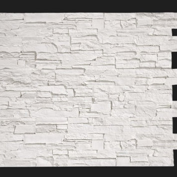 Dekorativni stenski panel - Skrilavec Pizarra bela - 118 x 93 cm