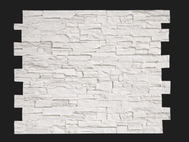 Dekorativni stenski panel - Skrilavec Pizarra bela - 118 x 93 cm