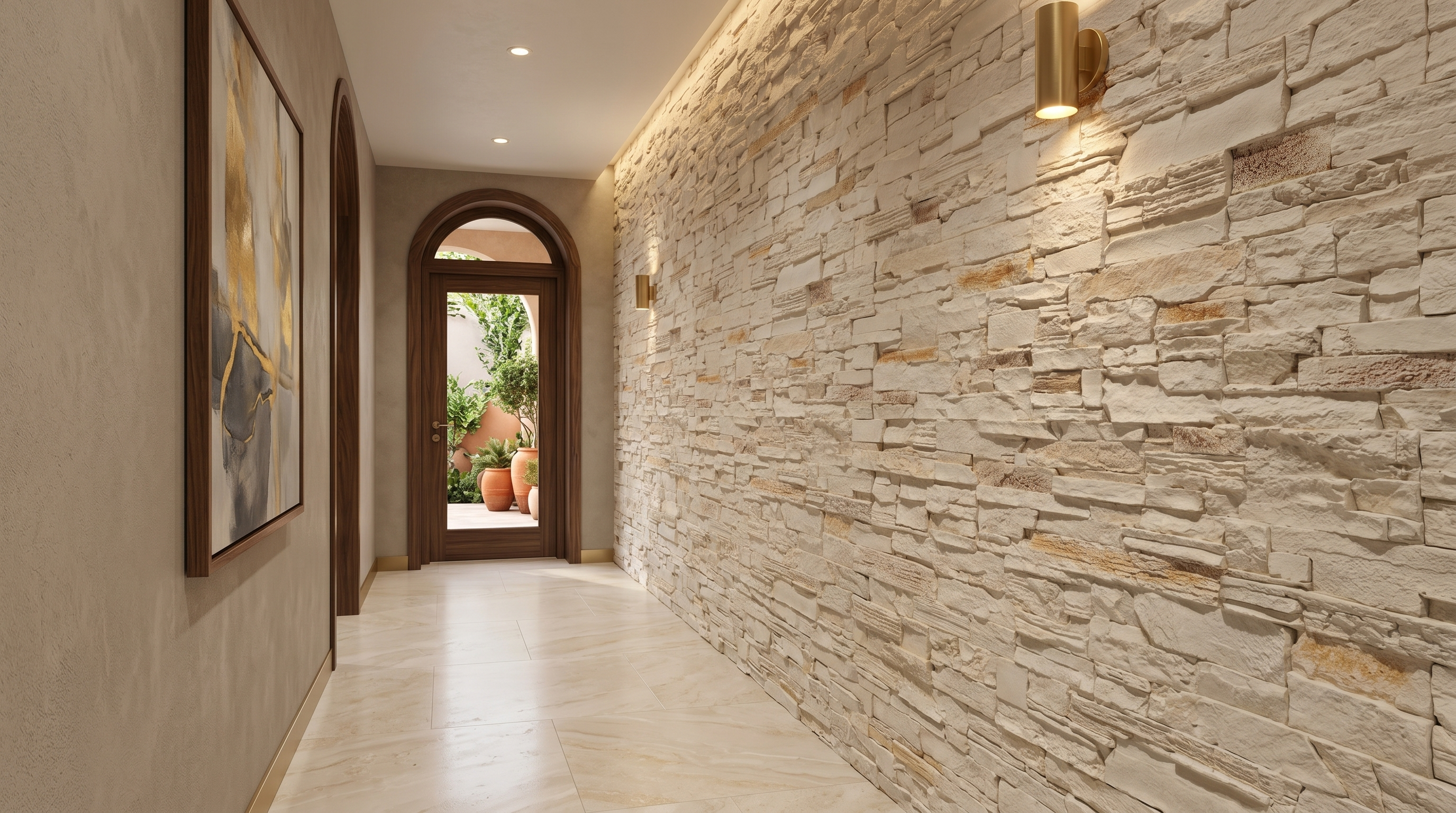Dekorativni stenski panel - Skrilavec Pizarra Tierra - 118 x 93 cm