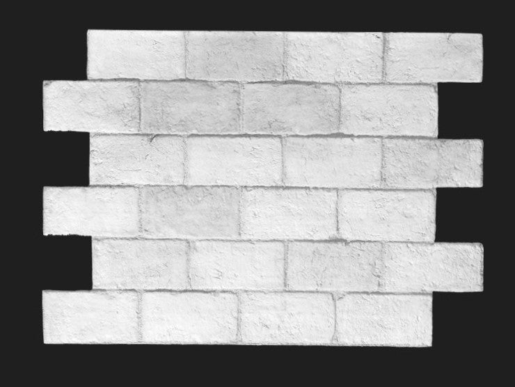 Dekorativni stenski panel - Opeka Tosco bela - 116 x 81 cm