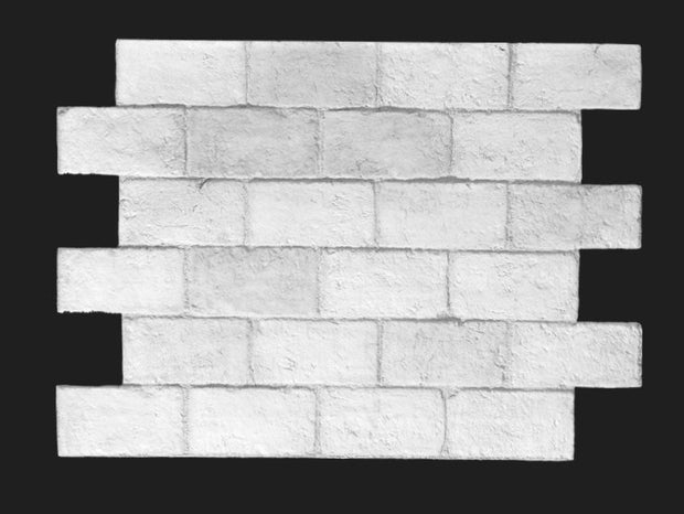 Dekorativni stenski panel - Opeka Tosco bela - 116 x 81 cm