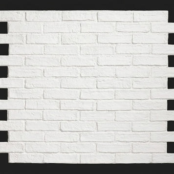 Dekorativni stenski panel - Opeka Caravista bela - 118 x 93 cm