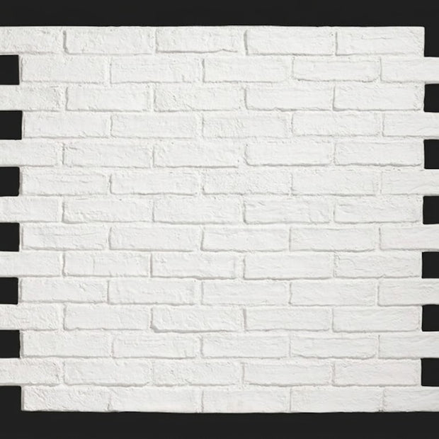 Dekorativni stenski panel - Opeka Caravista bela - 118 x 93 cm