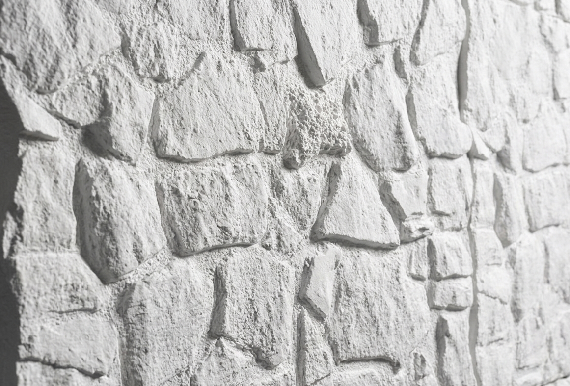 Dekorativni stenski panel - Kamen Cuenca bela - 118 x 93 cm