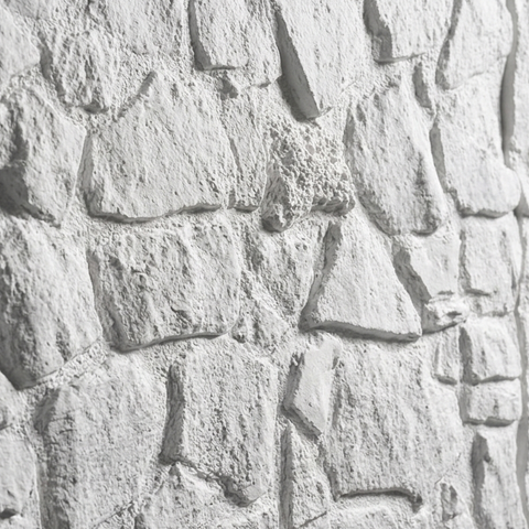 Dekorativni stenski panel - Kamen Cuenca bela - 118 x 93 cm