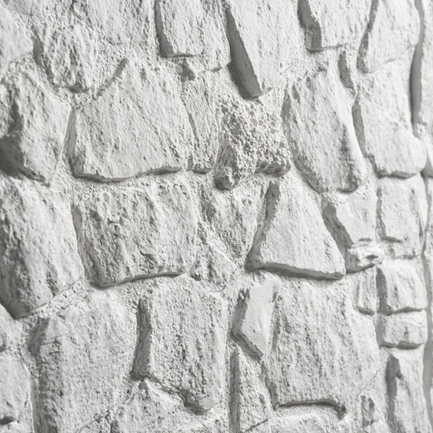 Dekorativni stenski panel - Kamen Cuenca bela - 118 x 93 cm