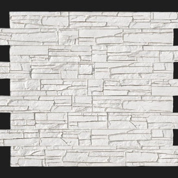 Dekorativni stenski panel - Skrilavec Soria bela - 118 x 93 cm