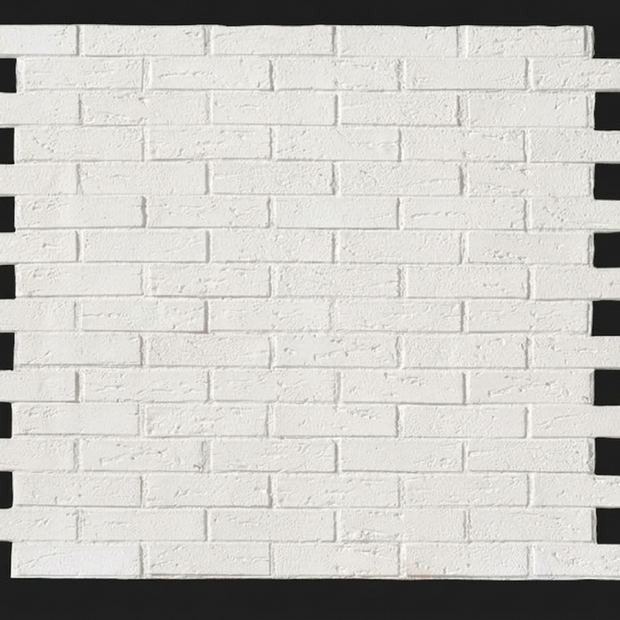 Dekorativni stenski panel - Opeka Nuevo bela - 118 x 93 cm
