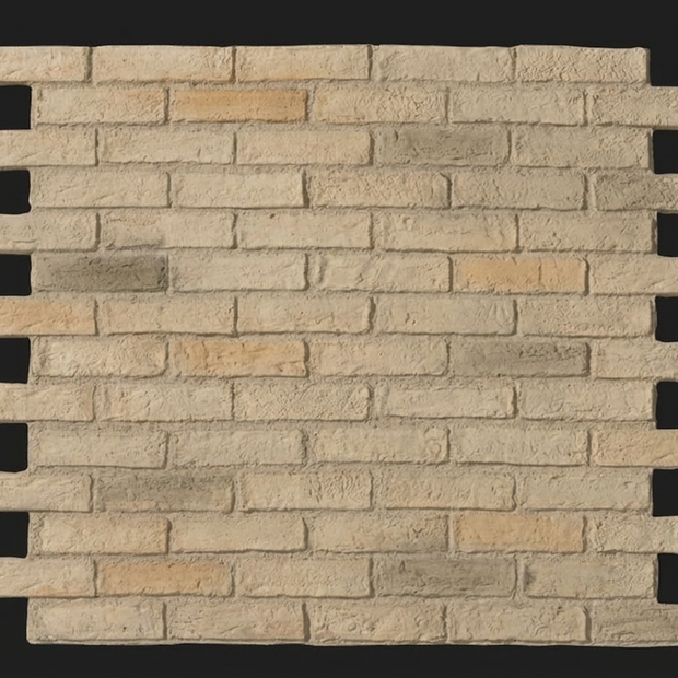 Dekorativni stenski panel - Opeka Caravista Blanco - 118 x 93 cm