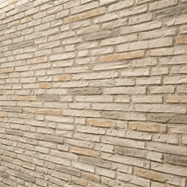 Dekorativni stenski panel - Opeka Viejo Blanco - 118 x 93 cm