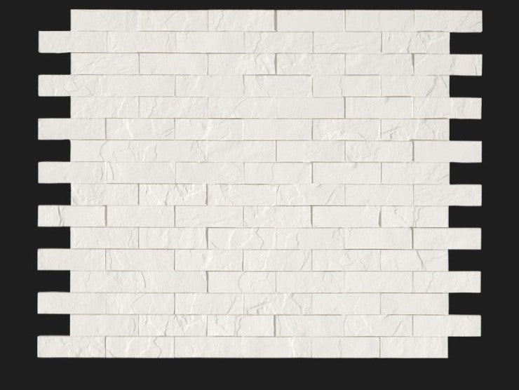 Dekorativni stenski panel - Opeka Santander bela - 118 x 93 cm