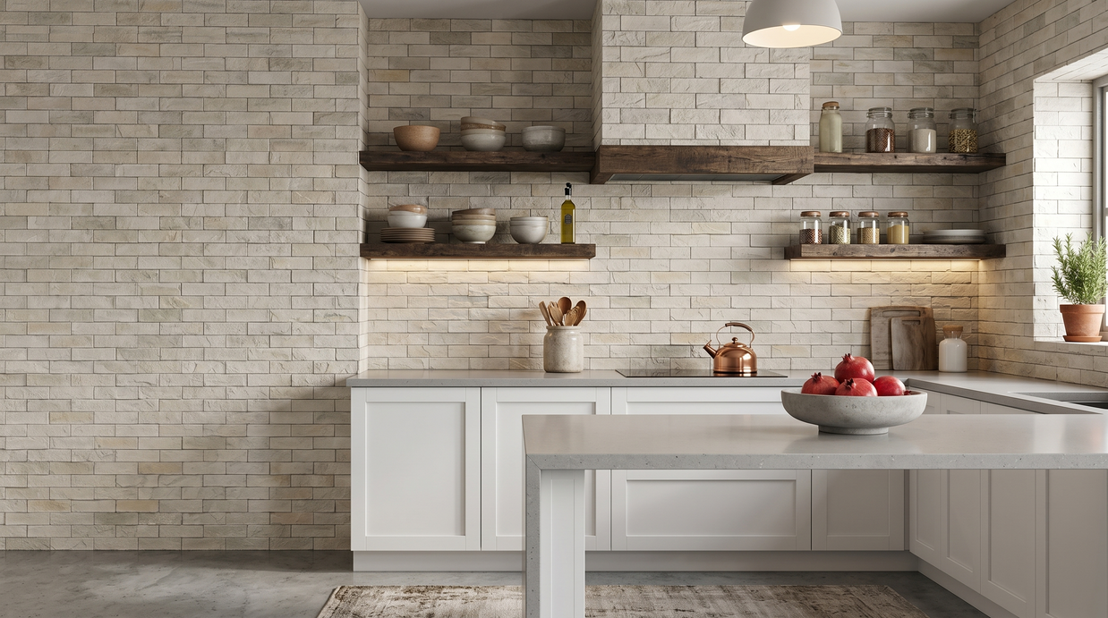 Dekorativni stenski panel - Opeka Santander - 118 x 93 cm