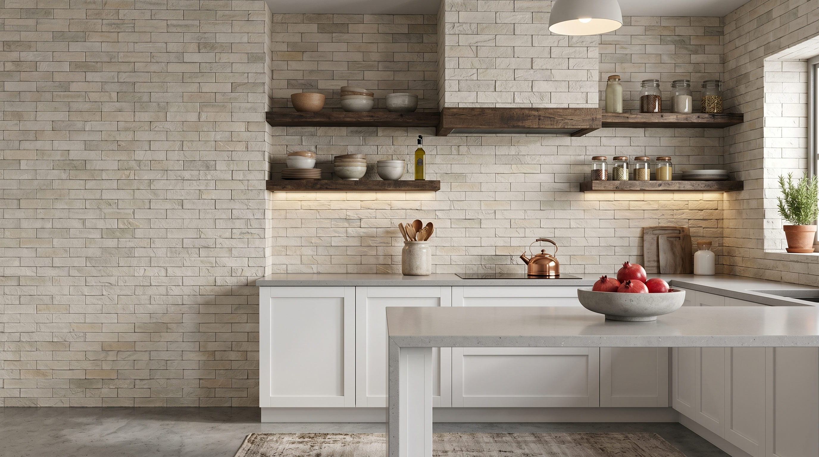 Dekorativni stenski panel - Opeka Santander - 118 x 93 cm