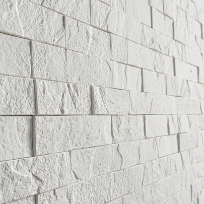 Dekorativni stenski panel - Opeka Santander bela - 118 x 93 cm