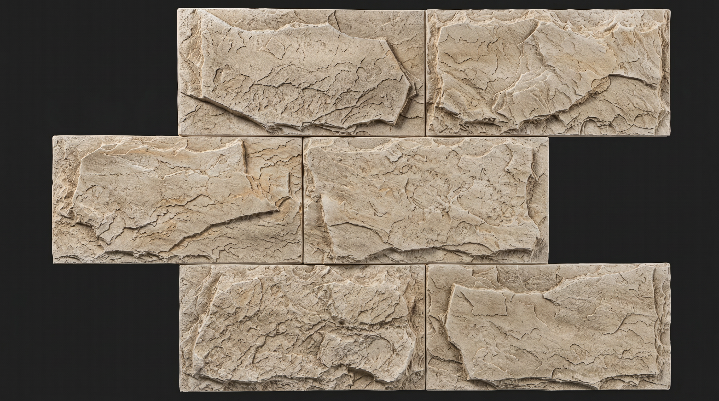 Dekorativni stenski panel - Kamen Cantabria - 99 x 79 cm