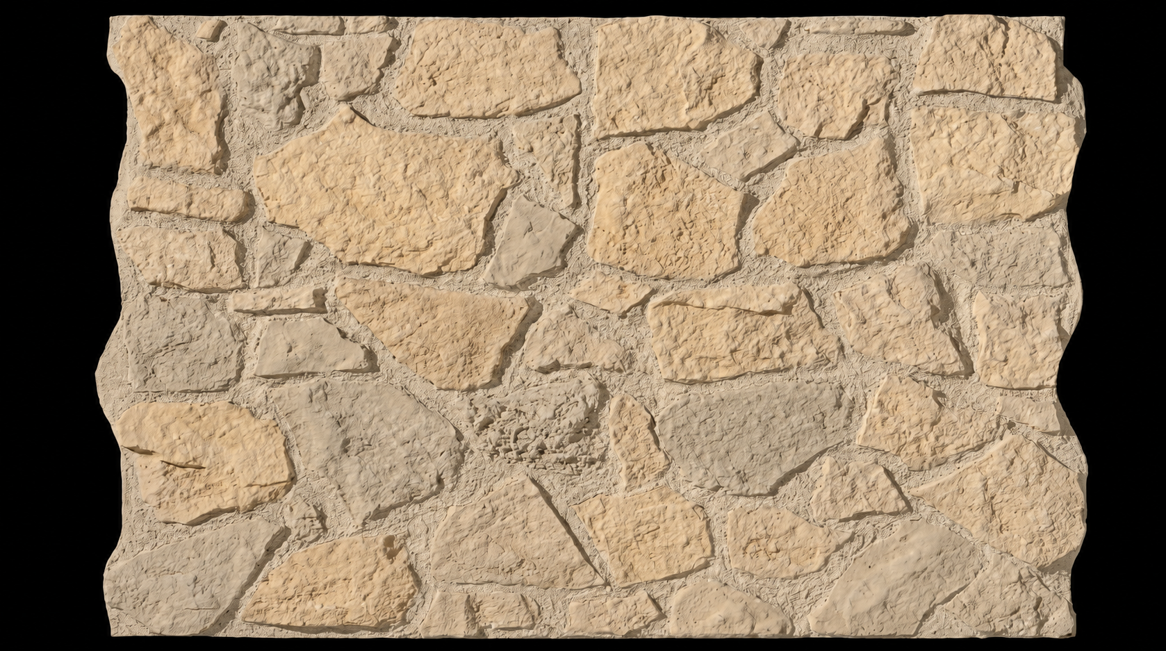 Dekorativni stenski panel - Kamen Cuenca Blanco - 118 x 93 cm