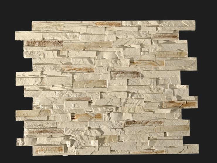 Dekorativni stenski panel - Skrilavec Laja Pizarra Blanco - 110 x 80 cm