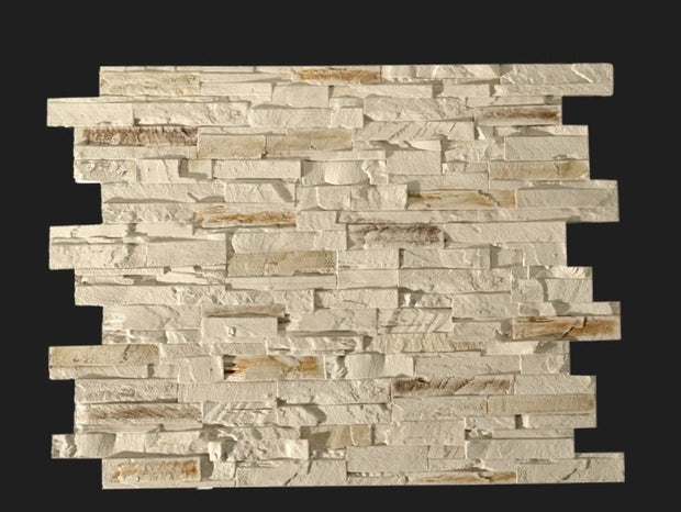 Dekorativni stenski panel - Skrilavec Laja Pizarra Blanco - 110 x 80 cm