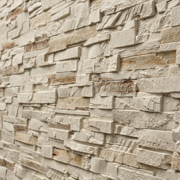 Dekorativni stenski panel - Skrilavec Laja Pizarra Blanco - 110 x 80 cm