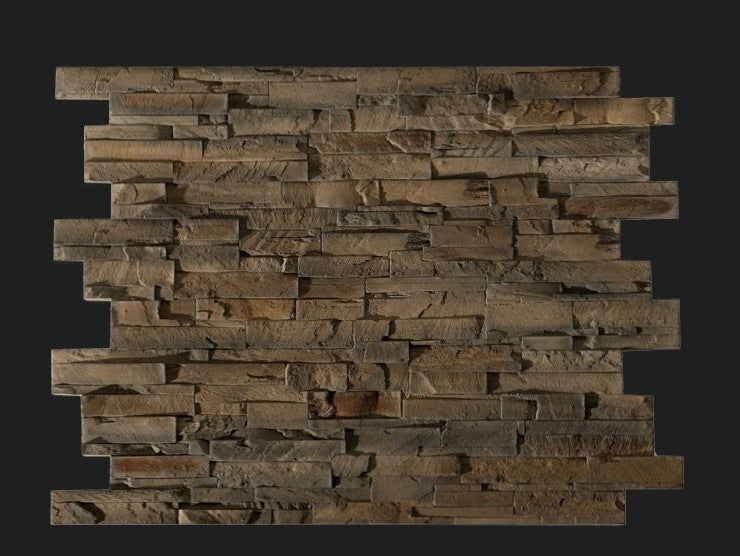 Dekorativni stenski panel - Skrilavec Laja Pizarra Marron - 110 x 80 cm