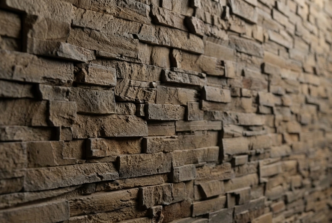 Dekorativni stenski panel - Skrilavec Laja Pizarra Marron - 110 x 80 cm