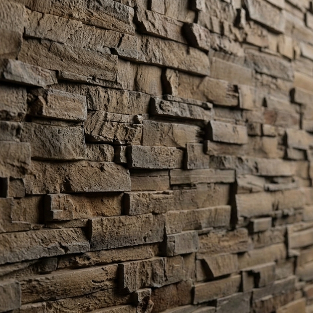 Dekorativni stenski panel - Skrilavec Laja Pizarra Marron - 110 x 80 cm