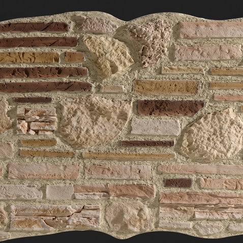 Dekorativni stenski panel - Kamen Cuenca Restos - 120 x 85 cm