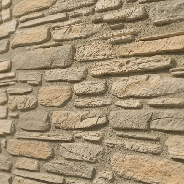 Dekorativni stenski panel - Kamen Galicia Blanco - 108 x 93 cm