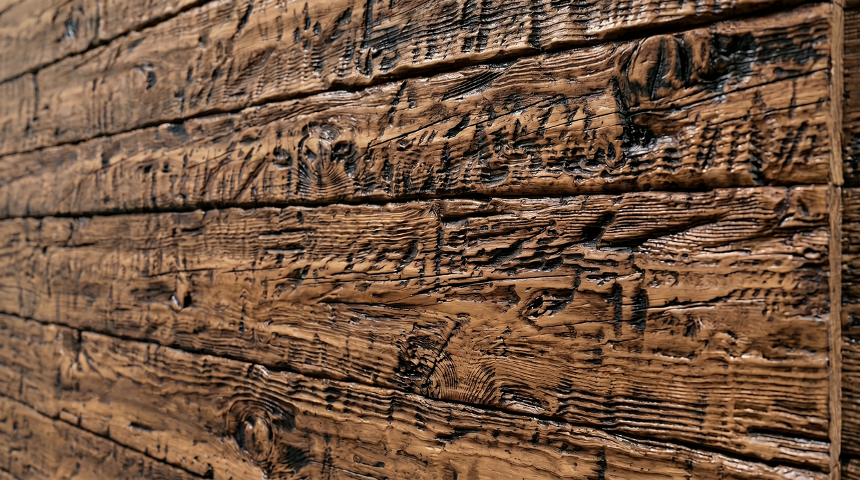 Dekorativni stenski panel - Les Tabla Rustica Nogal - 118 x 93 cm