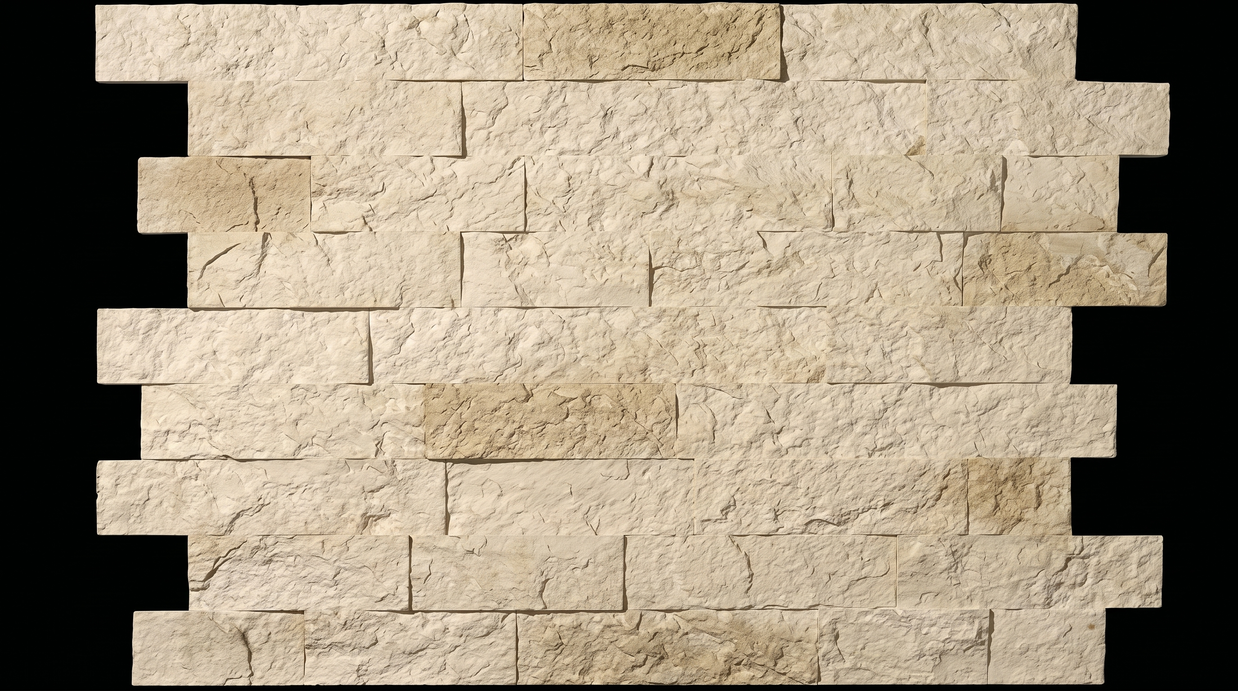 Dekorativni stenski panel - Kamen Navarra Blanco - 118 x 93 cm
