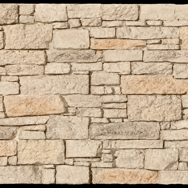 Dekorativni stenski panel - Kamen Teruel Blanco - 114 x 80 cm