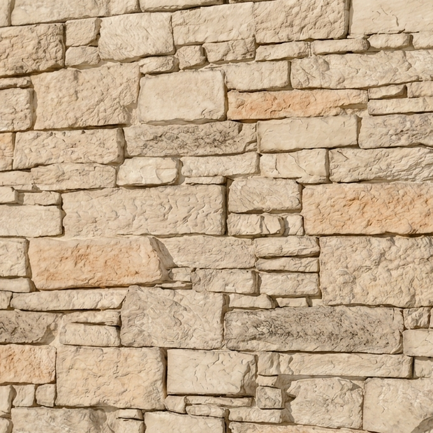 Dekorativni stenski panel - Kamen Teruel Blanco - 114 x 80 cm