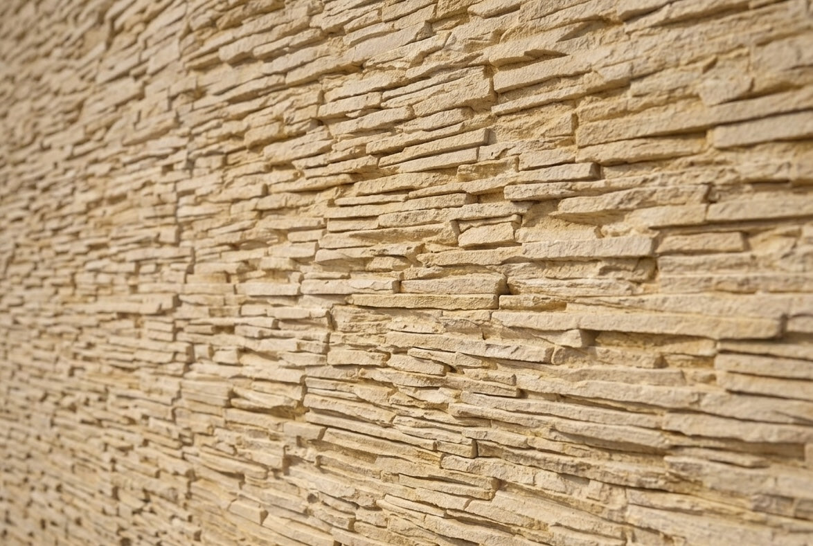 Dekorativni stenski panel - Skrilavec Laja Fina Ocre - 118 x 93 cm