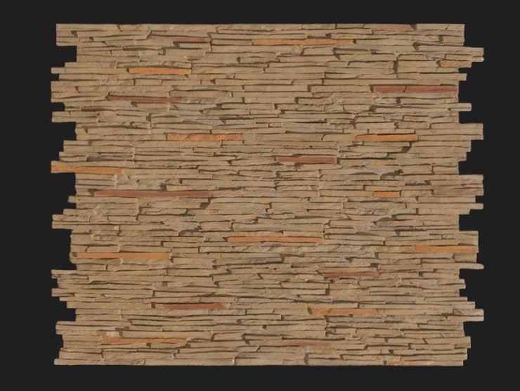 Dekorativni stenski panel - Skrilavec Laja Fina Marron - 118 x 93 cm