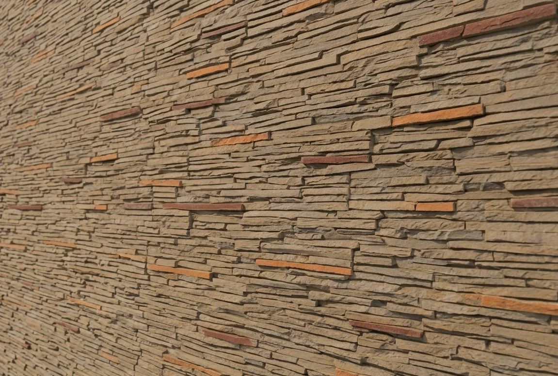 Dekorativni stenski panel - Skrilavec Laja Fina Marron - 118 x 93 cm