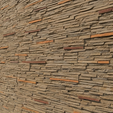 Dekorativni stenski panel - Skrilavec Laja Fina Marron - 118 x 93 cm