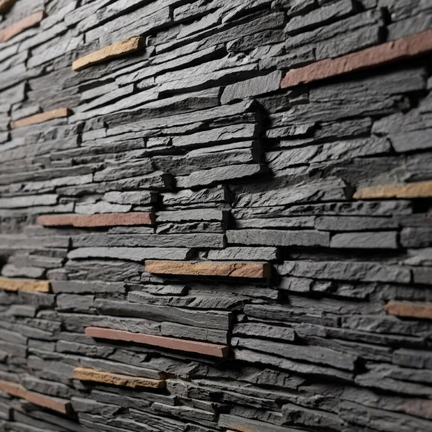 Dekorativni stenski panel - Skrilavec Laja Fina Multicolor - 118 x 93 cm