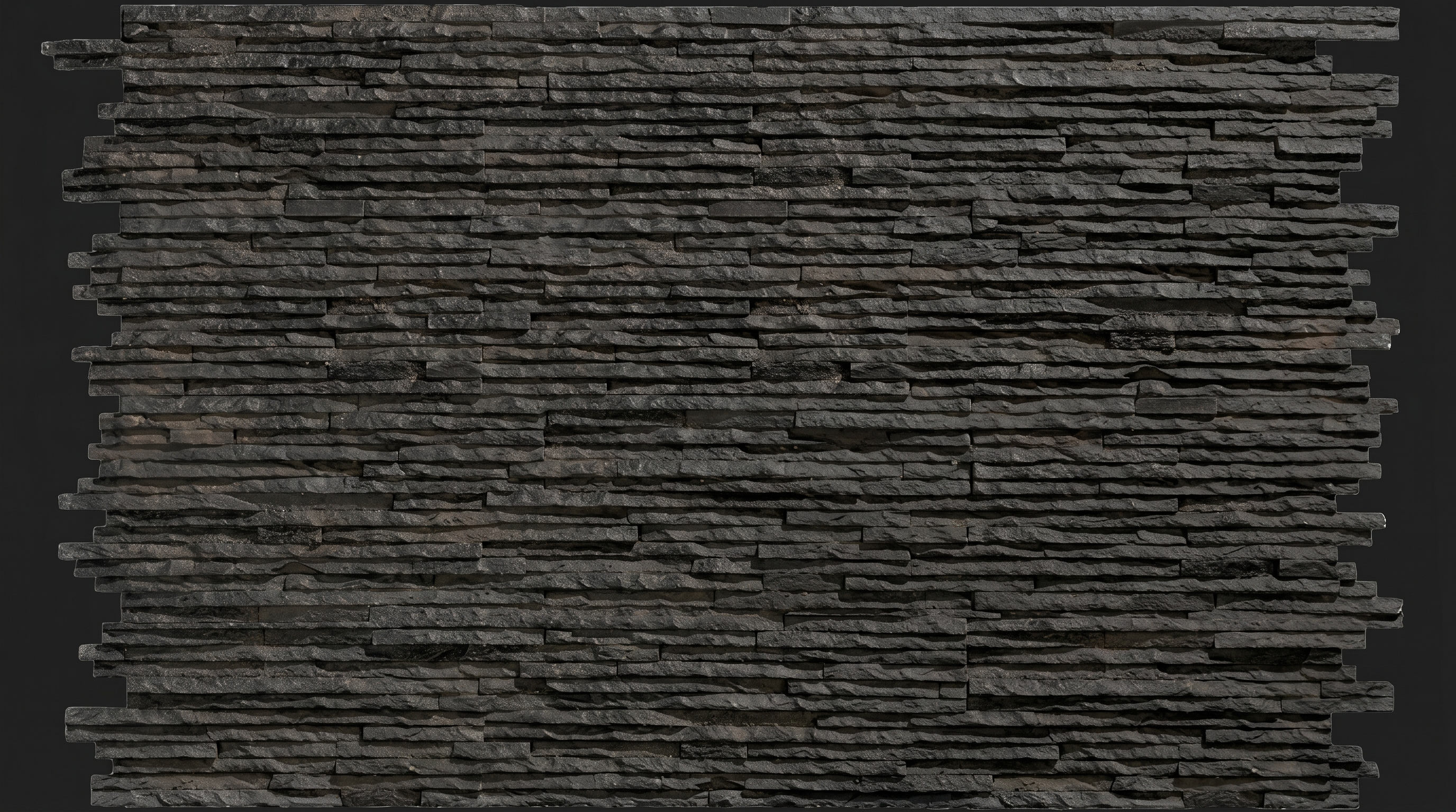 Dekorativni stenski panel - Skrilavec Valladolid črna - 112 x 80 cm