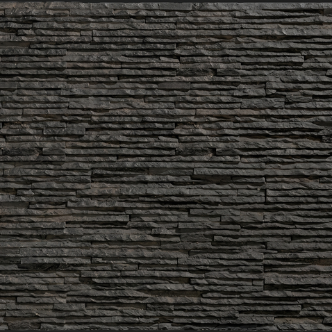 Dekorativni stenski panel - Skrilavec Valladolid črna - 112 x 80 cm