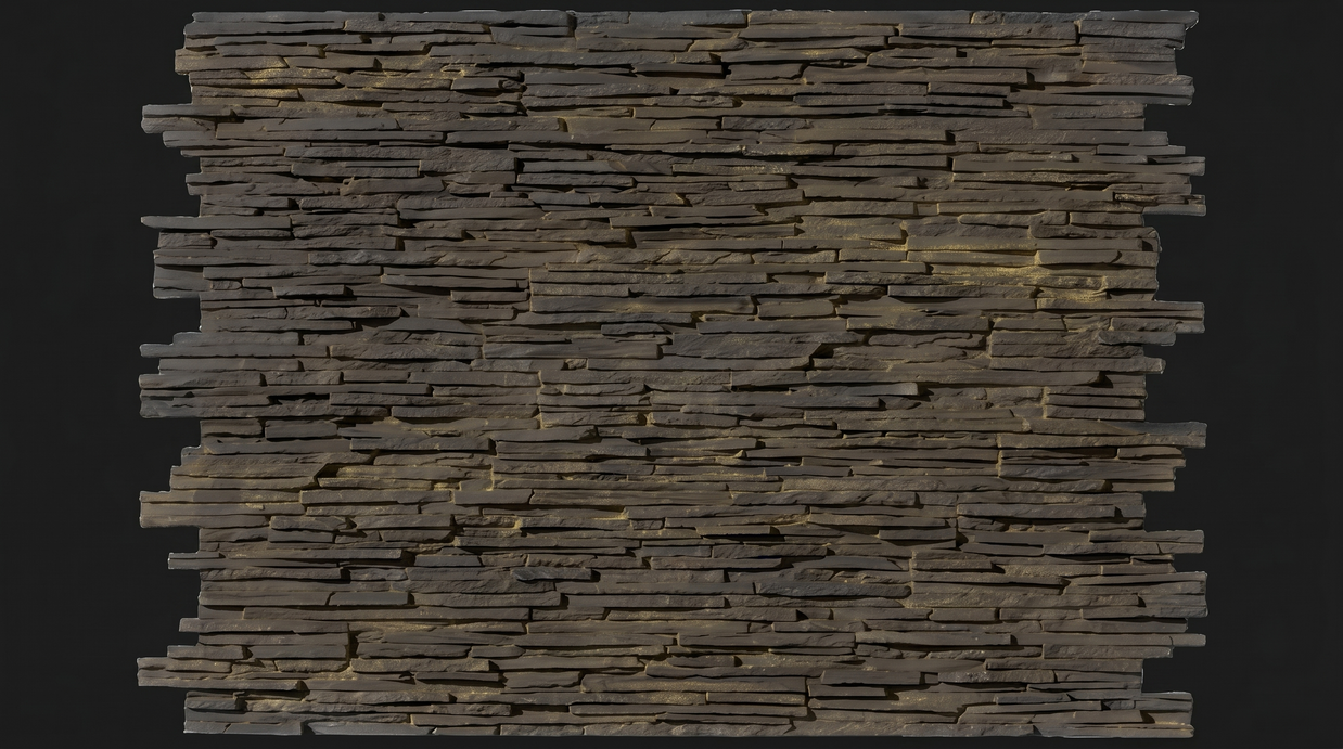 Dekorativni stenski panel - Skrilavec Laja Fina Negro - 118 x 93 cm