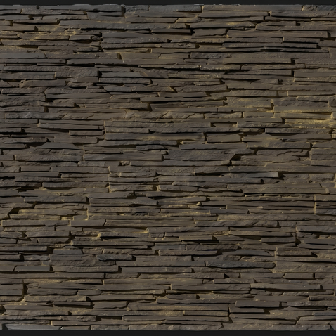 Dekorativni stenski panel - Skrilavec Laja Fina Negro - 118 x 93 cm